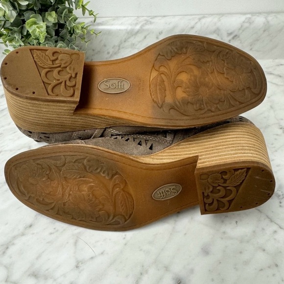 Sofft Sallie Leather Ankle Boot - Size 10 M - Picture 11 of 11